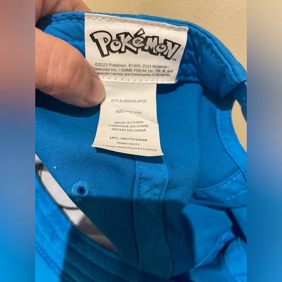 Pokemon Youth Snapback Hat Blue Size OS Embroidered Poke Ball Logo - Picture 3 of 3